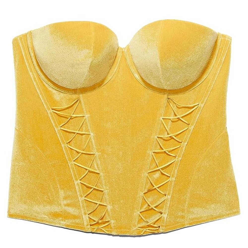 NWT Savage x Fenty Velvet Corset Bustier Top